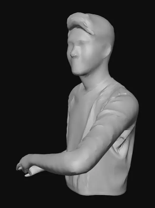 3D model for Selfie Under Norwegian Flags in a Supermarket