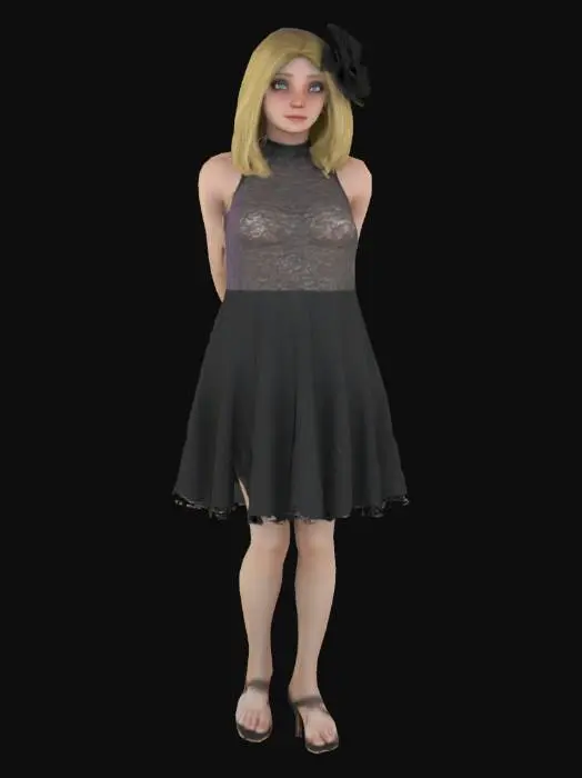 3D model for Glam in Black