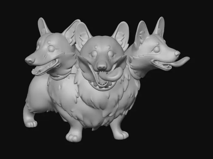 3D model for Tri-Corgi Delight