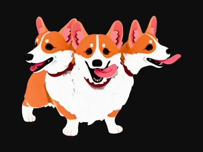 3D model for Tri-Corgi Delight