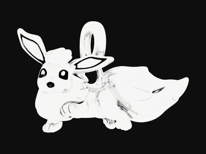 3D model for Silver Fox Charm