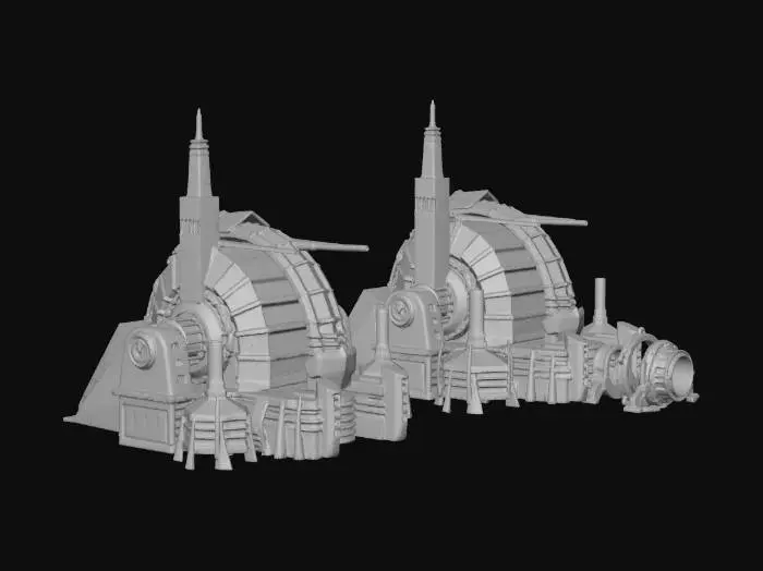 3D model for Futuristic Power Generators