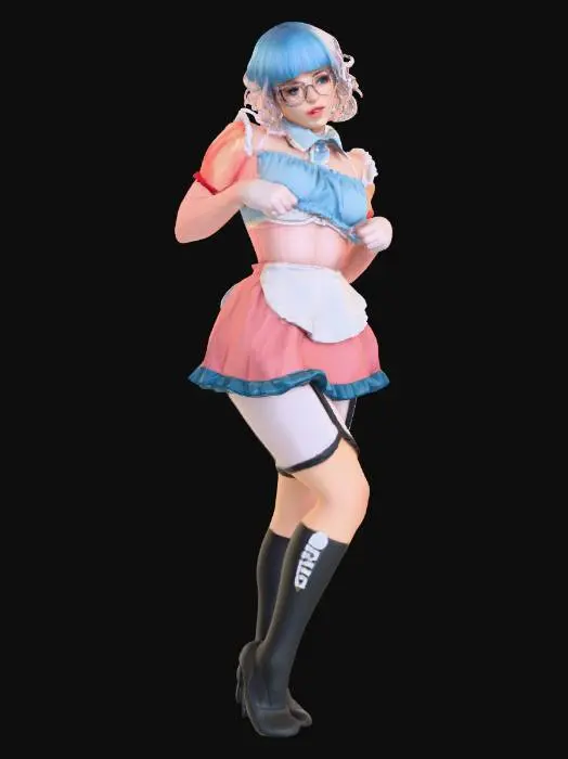 3D model for Cotton Candy Cosplay