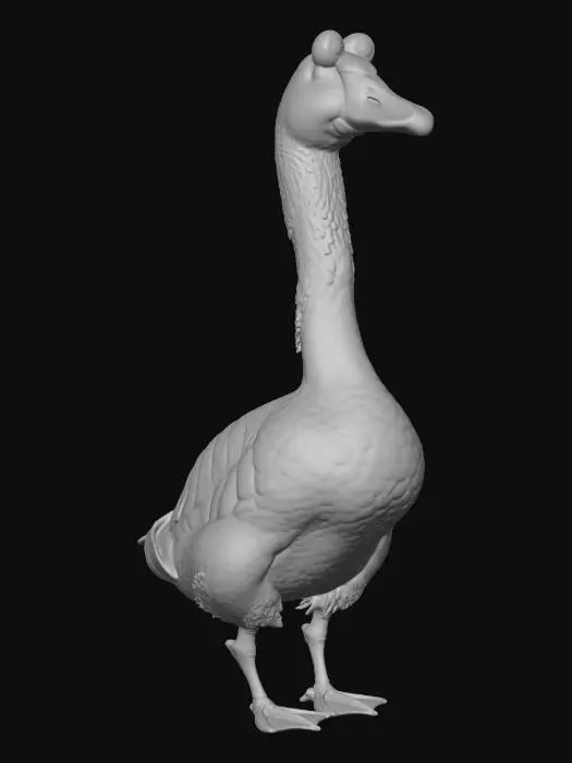 3D model for Googly-Eyed Goose