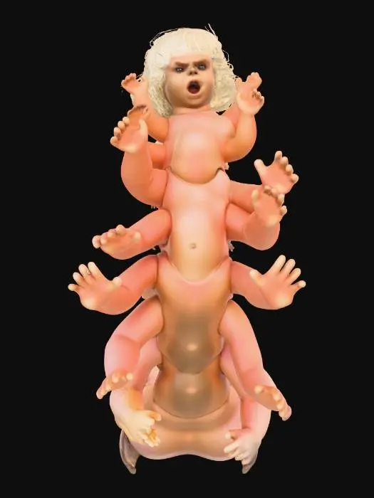 3D model for Centipede Doll.