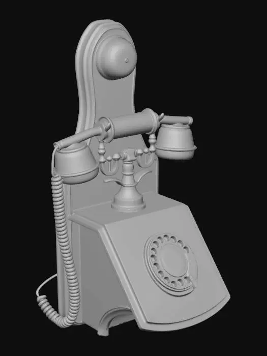 3D model for Antique Wall Telephone
