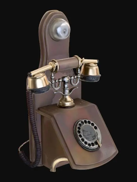 3D model for Antique Wall Telephone
