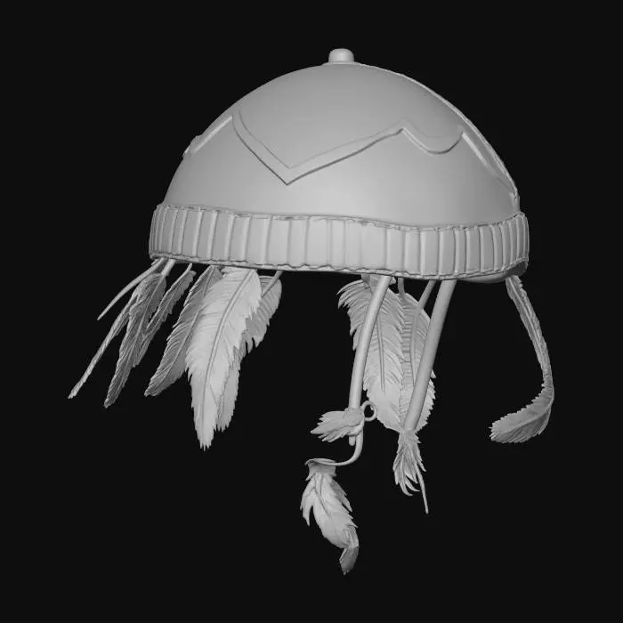 3D model for Feathered Cap