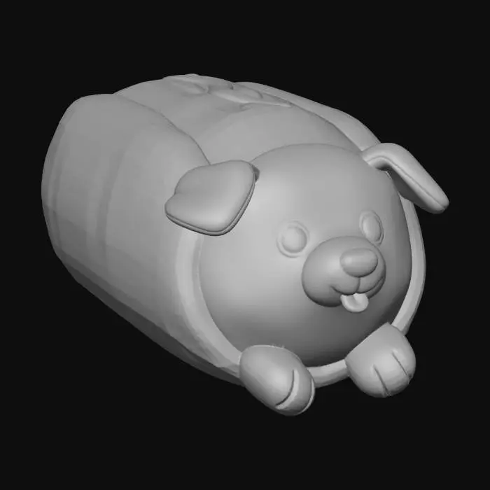 3D model for Puppy Hotdog Plush