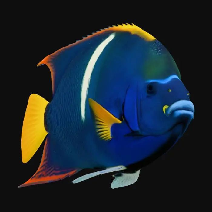 3D model for King Angelfish