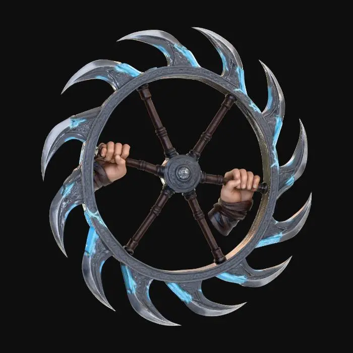3D model for Moonlit Warrior's Wheel