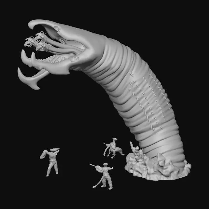 3D model for Desert Monster Eruption