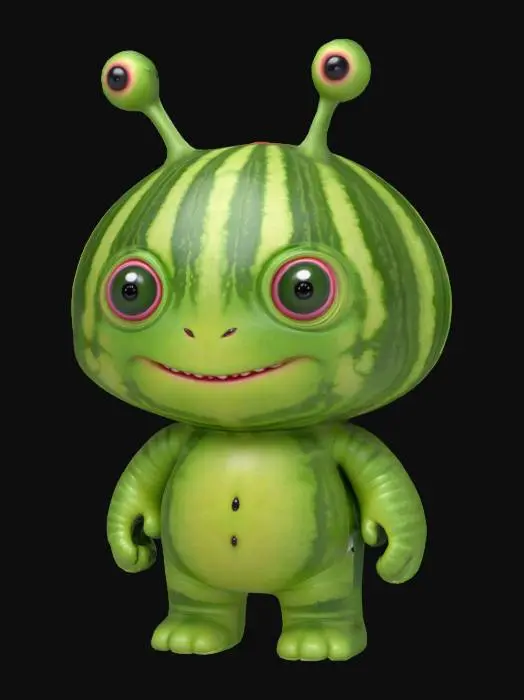 3D model for Watermelon Alien