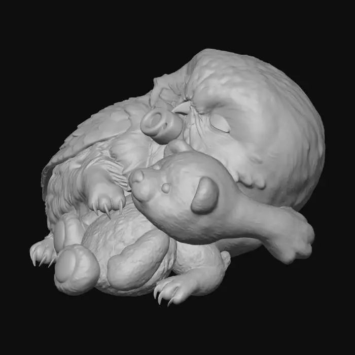 3D model for Owl and Teddy Nap