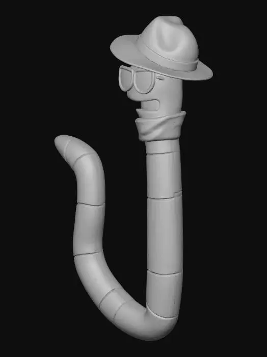 3D model for Cool Worm in Style