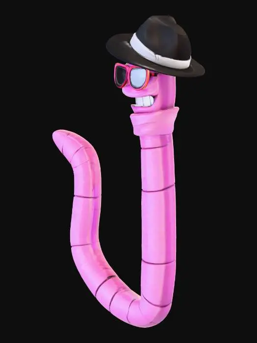 3D model for Cool Worm in Style