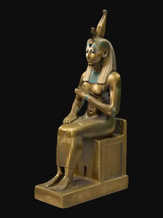 3D model for Seated Egyptian Deity Statue