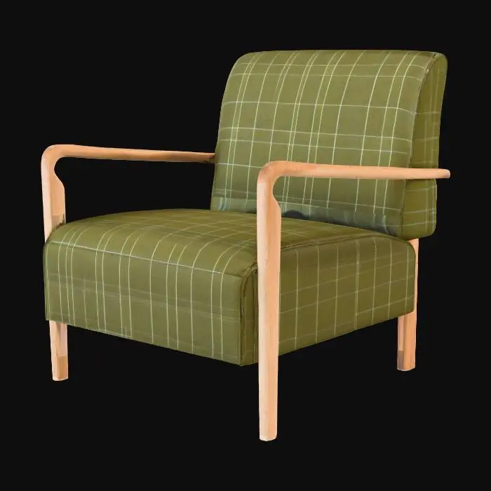 3D model for Plaid Comfort Chair