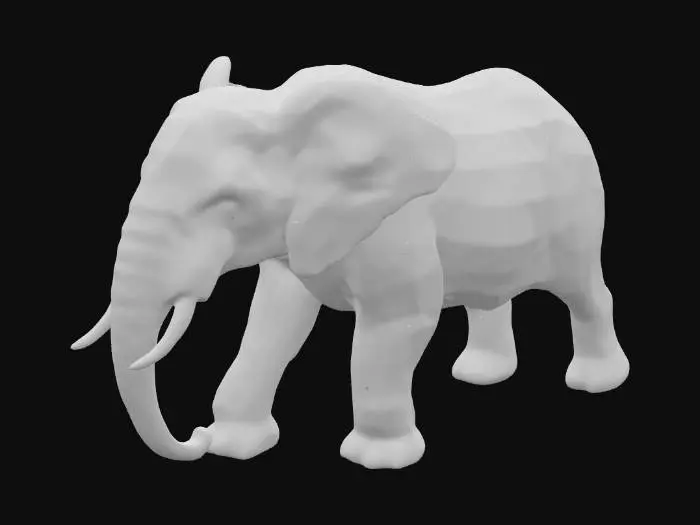 3D model for Prismatic Elephant, #PBR#