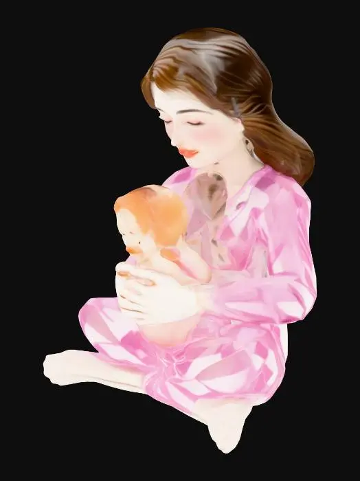 3D model for Mother's Embrace, #PBR#