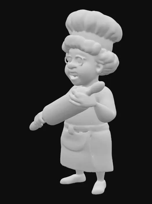 3D model for Grandma Baker, #PBR#