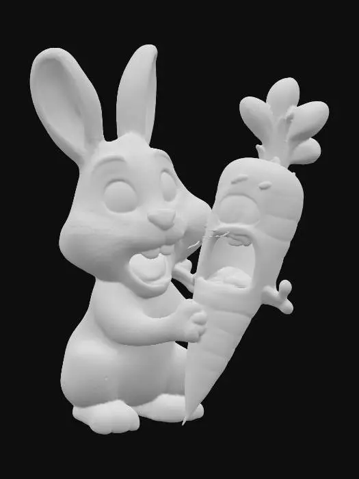 3D model for Bunny and Carrot