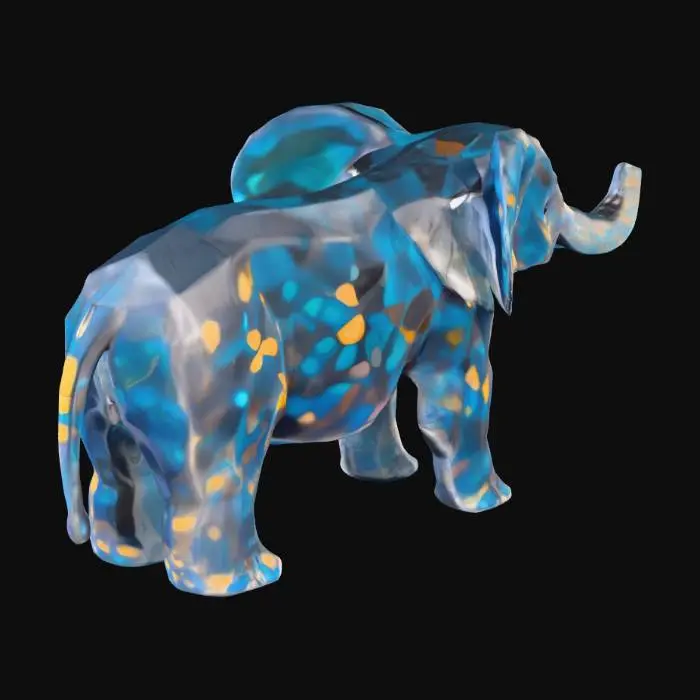 3D model for Prismatic Elephant, #PBR#