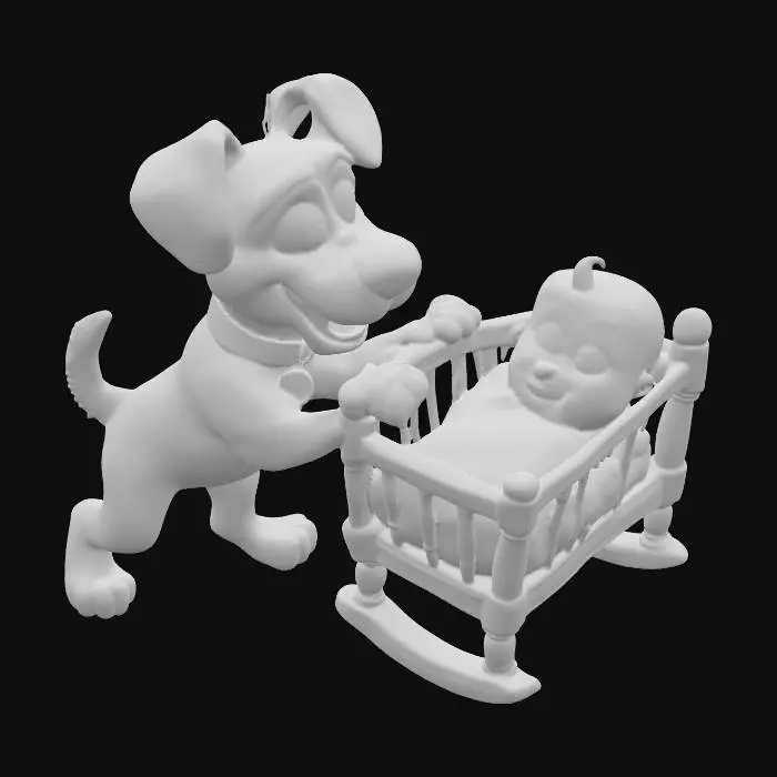 3D model for Dog Craddle Baby
