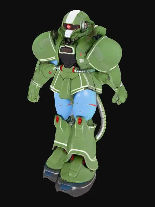 3D model for Zaku Mech Warrior