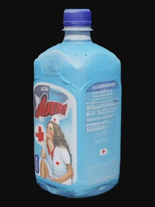 3D model for Mona Blue Sanitizer Bottle