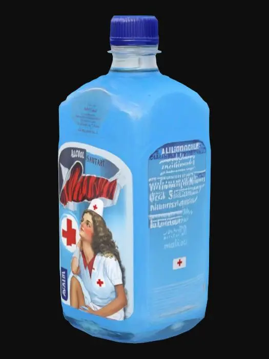 3D model for Mona Blue Sanitizer Bottle