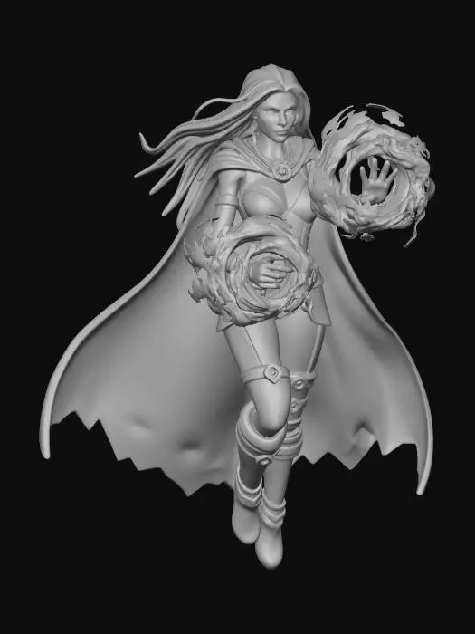 3D model for Crimson Flame Sorceress