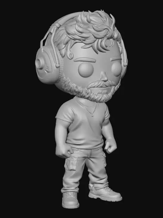 3D model for Bearded Beatmaster