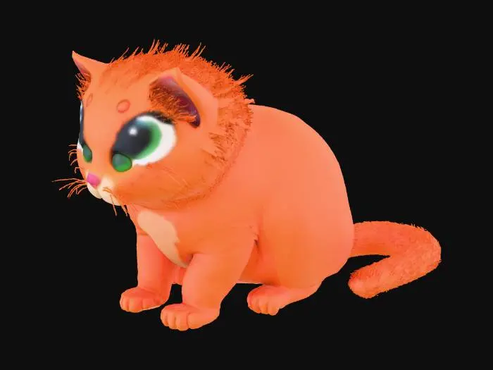 3D model for un gatito bebe ginger