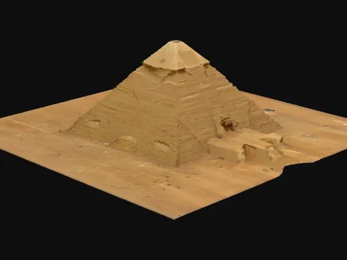 3D model for #AroundTheWorld#, great pyramids of giza