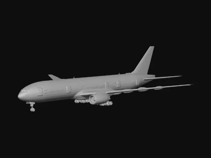 3D model for Malaysia Airlines Landing Over a Harbor