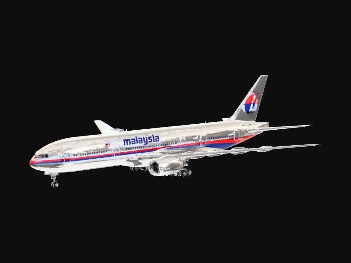 3D model for Malaysia Airlines Landing Over a Harbor