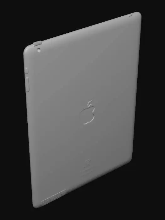 3D model for iPad on a geometric rug