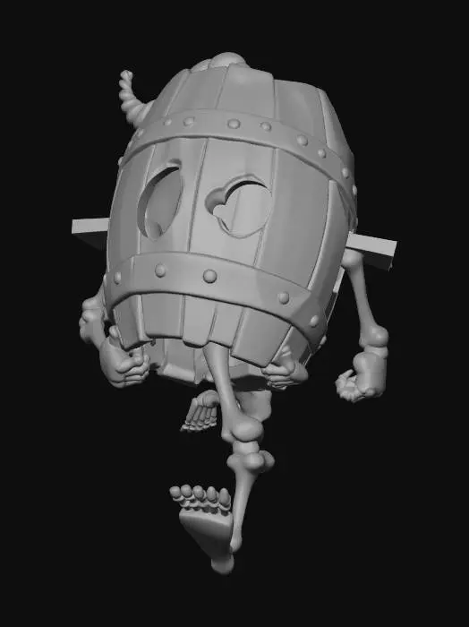 3D model for Bomb Pumpkin Knight