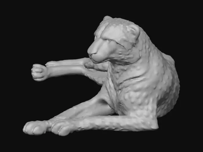 3D model for The Reclining Cheetah
