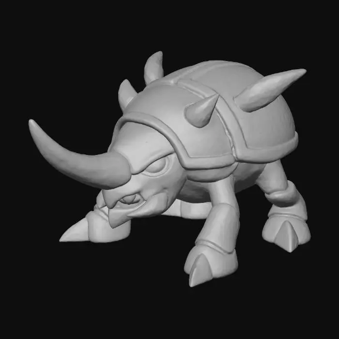 3D model for Rhino Warrior