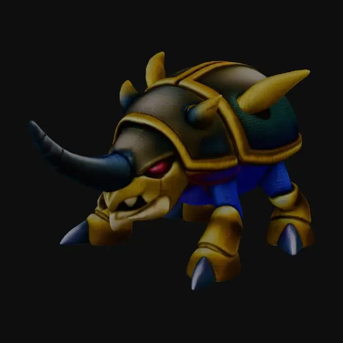 3D model for Rhino Warrior
