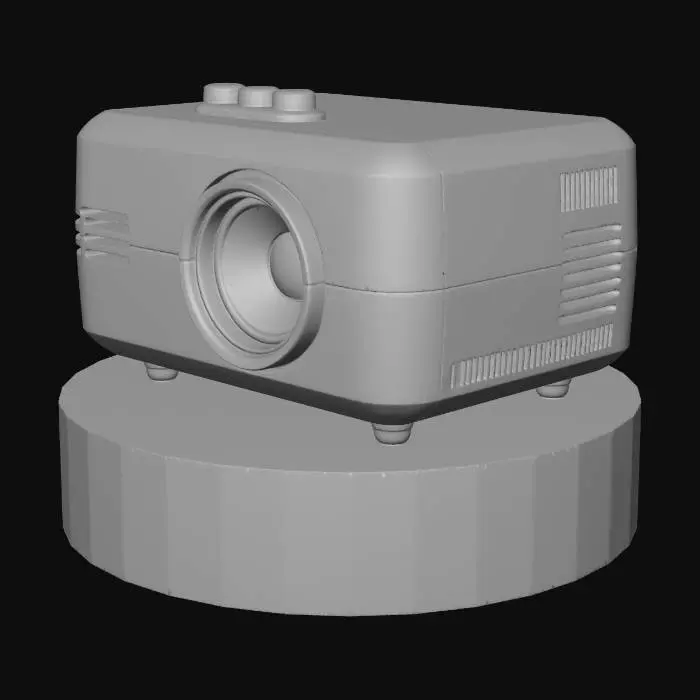 3D model for Realistic high detail white projector