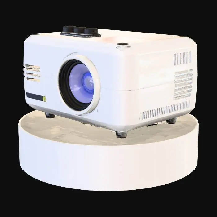 3D model for Realistic high detail white projector