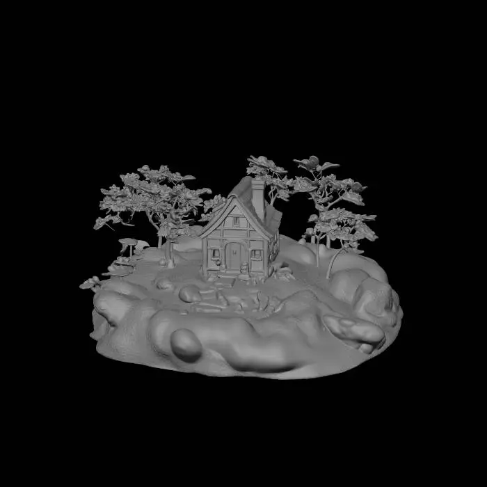 3D model for Autumn Cottage