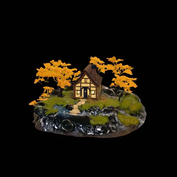 3D model for Autumn Cottage