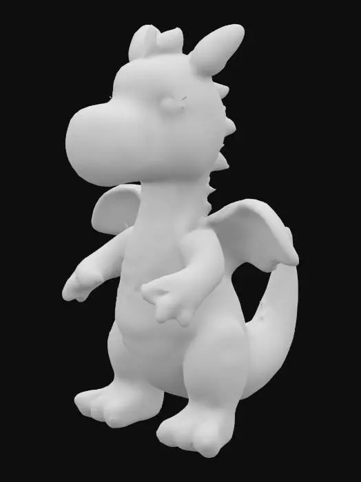 3D model for Süßer Drachen im Häkeldesign