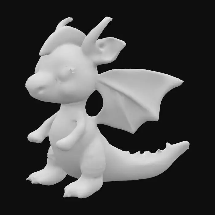 3D model for Süßer Drachen im Häkeldesign