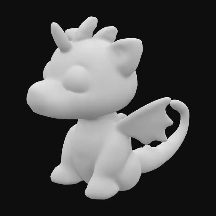 3D model for Süßer Drachen im Häkeldesign