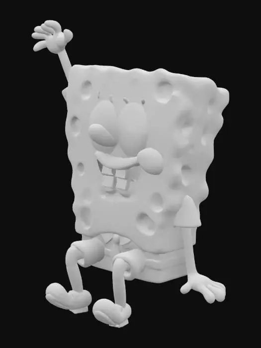 3D model for SpongeBob Sitting